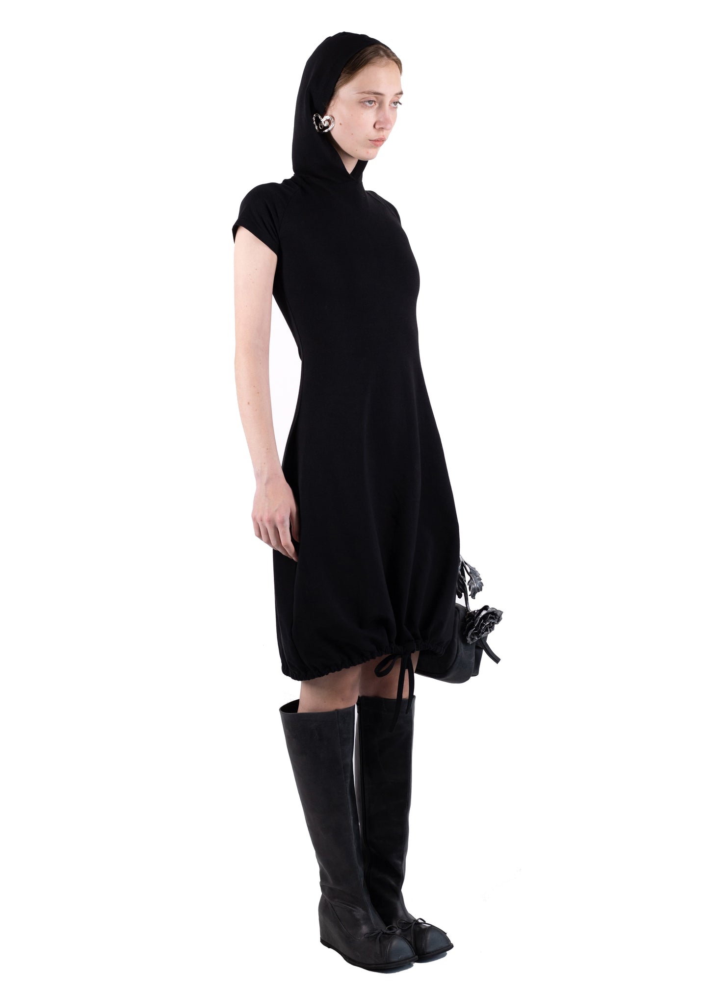 SS24 HOODED T-SHIRT DRESS