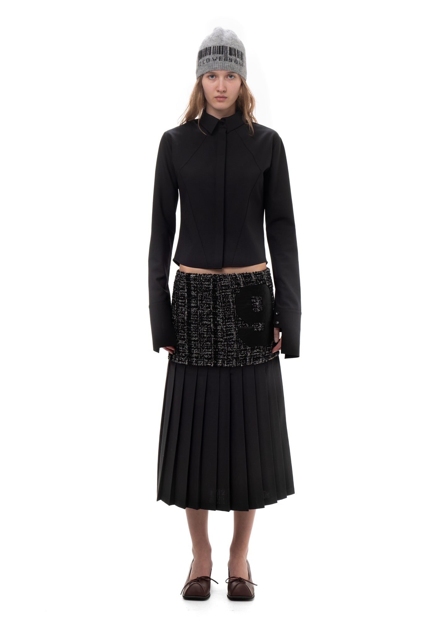 PLEATED LONG SKIRT