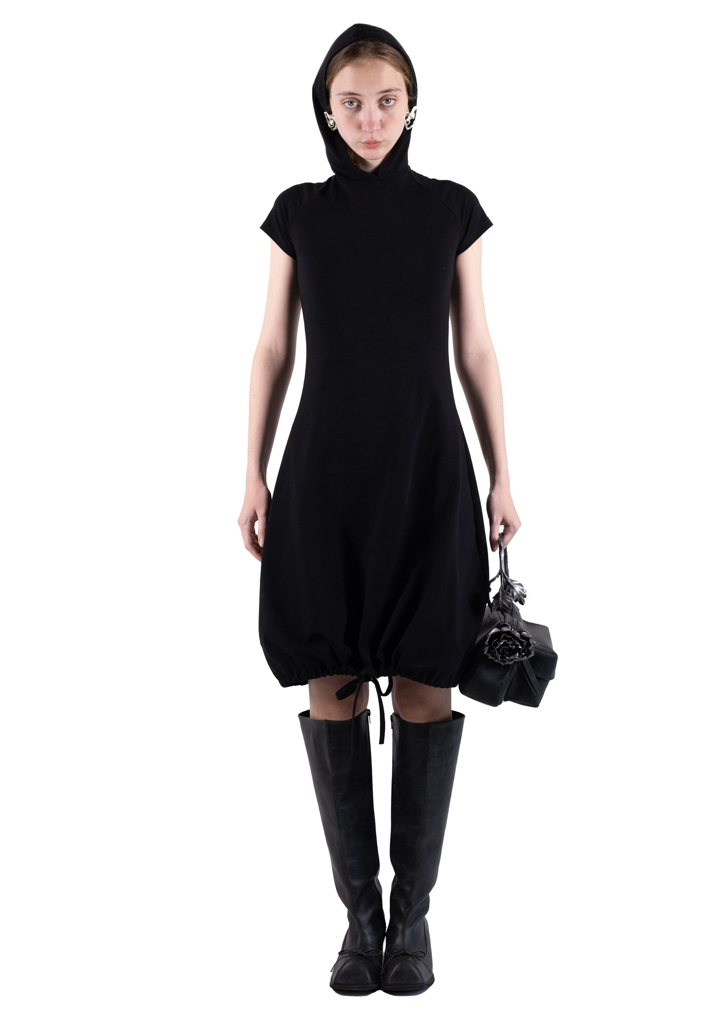 SS24 HOODED T-SHIRT DRESS