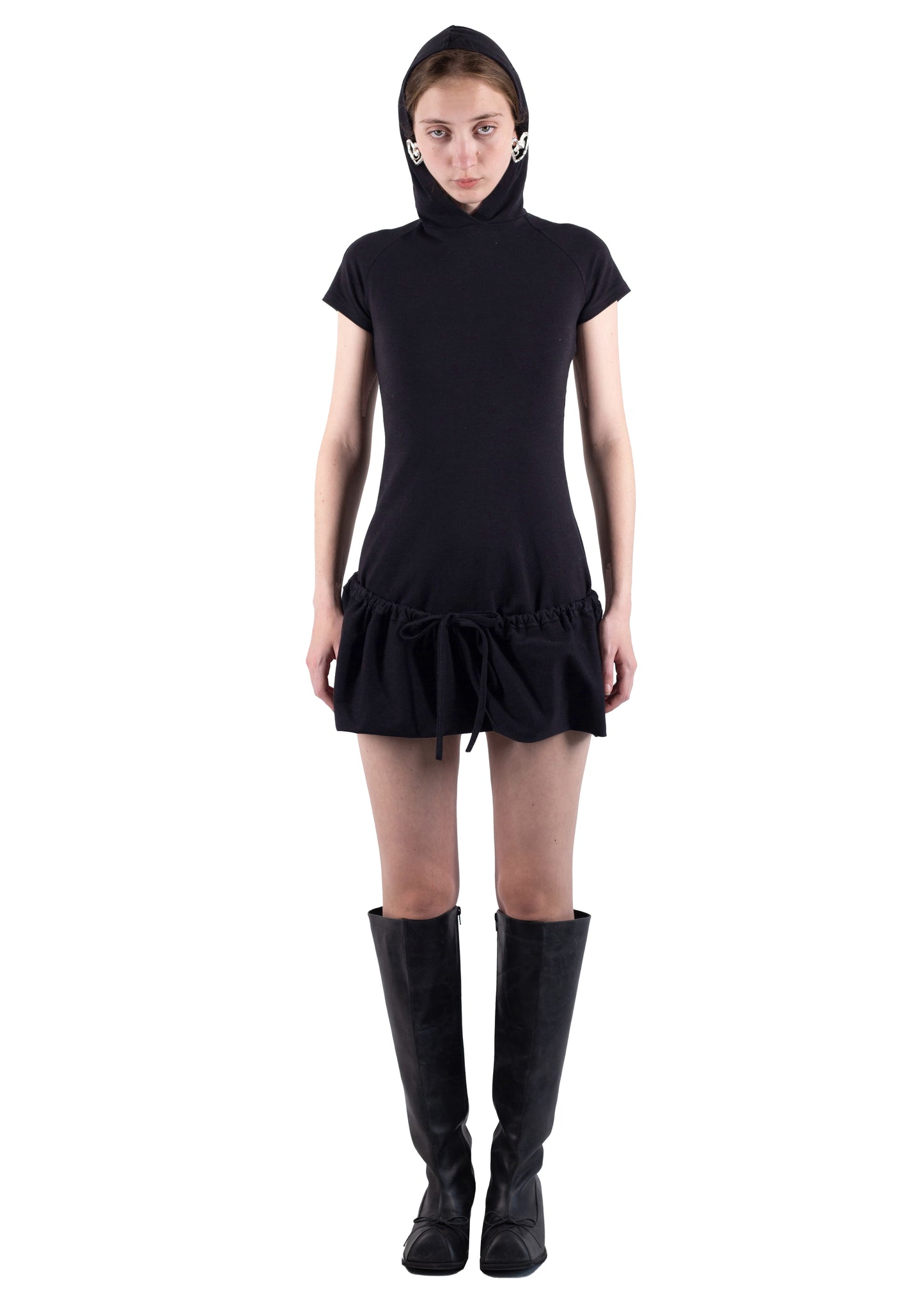 SS24 HOODED T-SHIRT DRESS