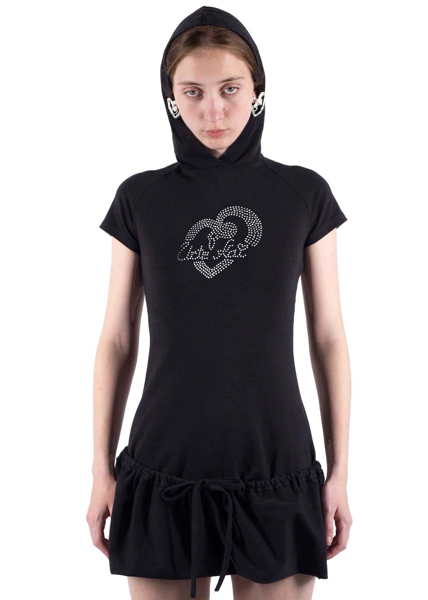 HOODED LOGO T-SHIRT DRESS