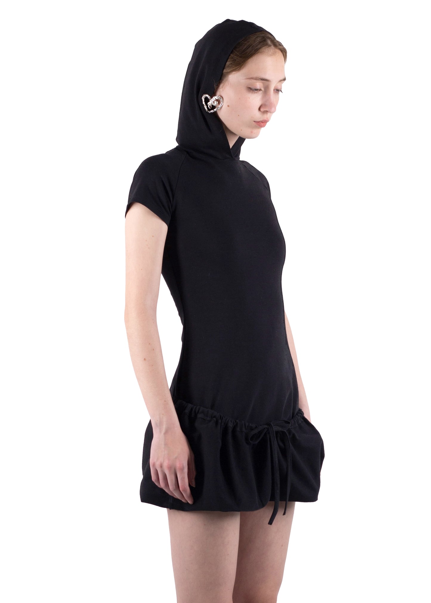 SS24 HOODED T-SHIRT DRESS