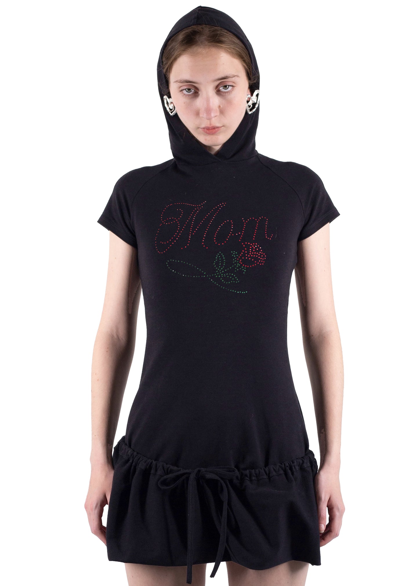 SS24 HOODED T-SHIRT DRESS 'MOM'